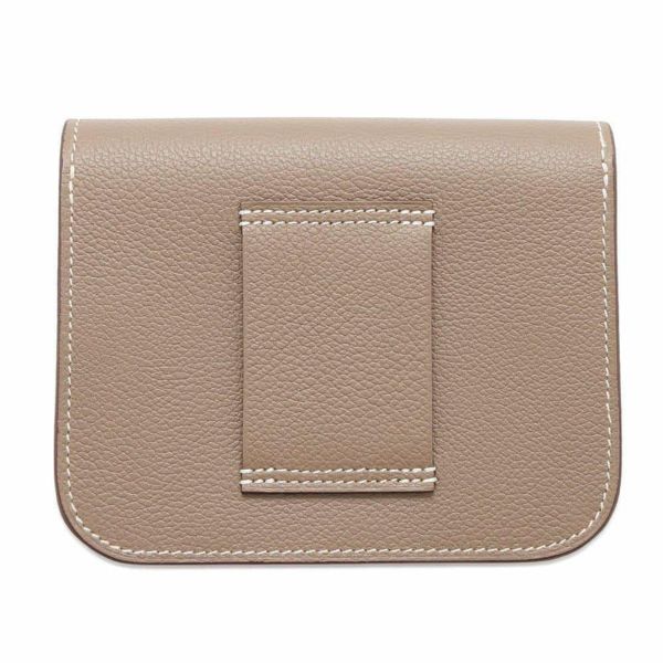 エルメス 財布 コンスタンス スリム エトゥープ/シルバー金具 エバーカラー W刻印 HERMES 財布