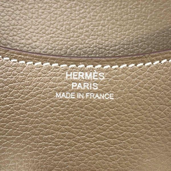 エルメス 財布 コンスタンス スリム エトゥープ/シルバー金具 エバーカラー W刻印 HERMES 財布