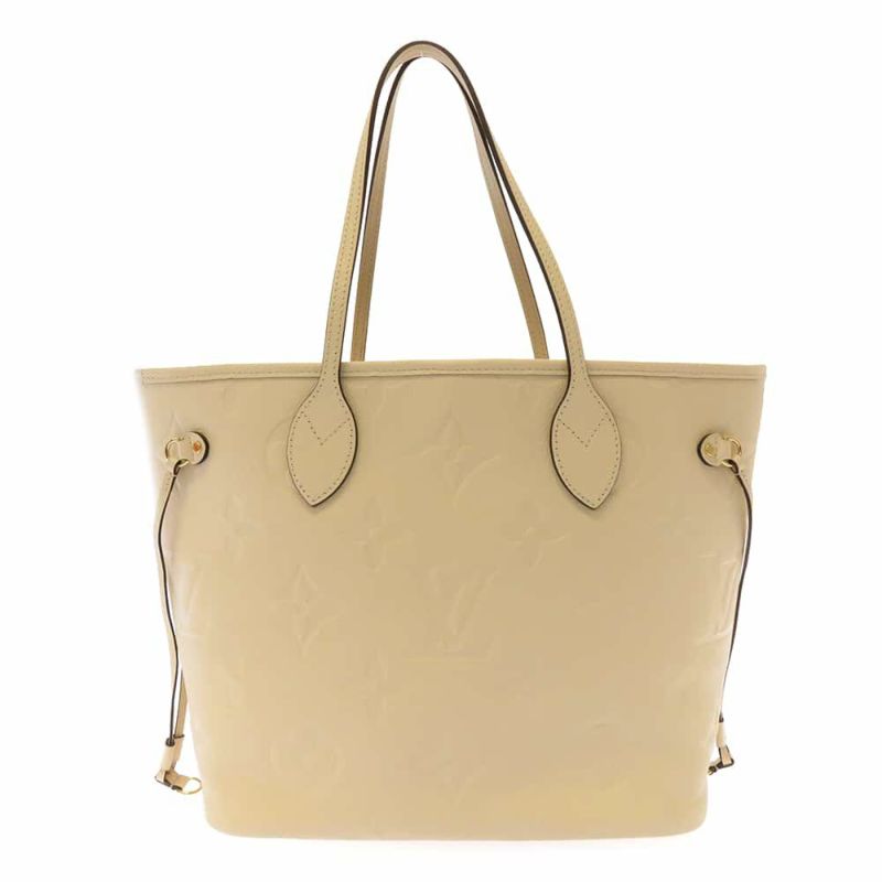 ルイヴィトン トートバッグ モノグラム・アンプラント ネヴァーフル MM M46676 LOUIS VUITTON クレーム