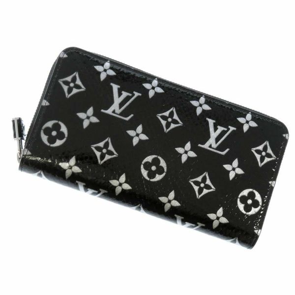 ルイヴィトン 長財布 パイソンレザー ジッピー・ウォレット N96955 LOUIS VUITTON ヴィトン 財布 LVロゴ 黒 ブラック