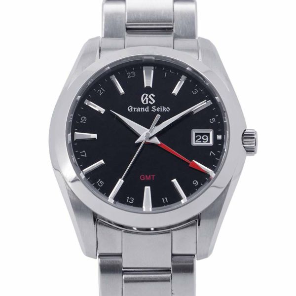 セイコー グランドセイコー ヘリテージコレクション 9Fクォーツ GMT SBGN013 SEIKO 腕時計 黒文字盤