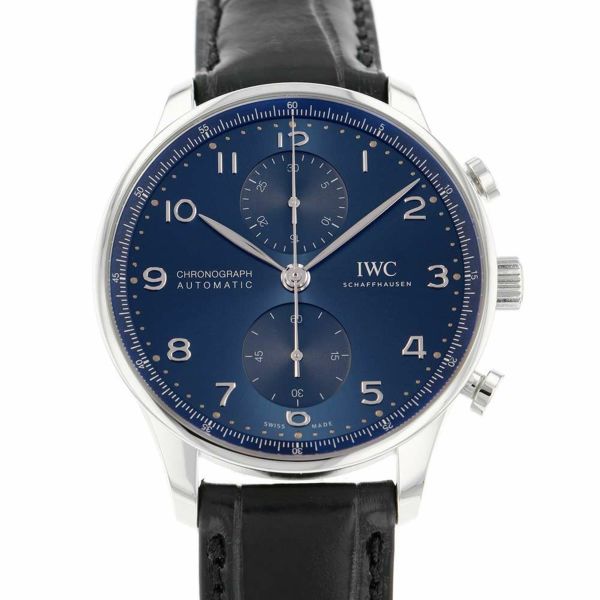 IWC ポルトギーゼ クロノグラフ IW371606 ブルー文字盤