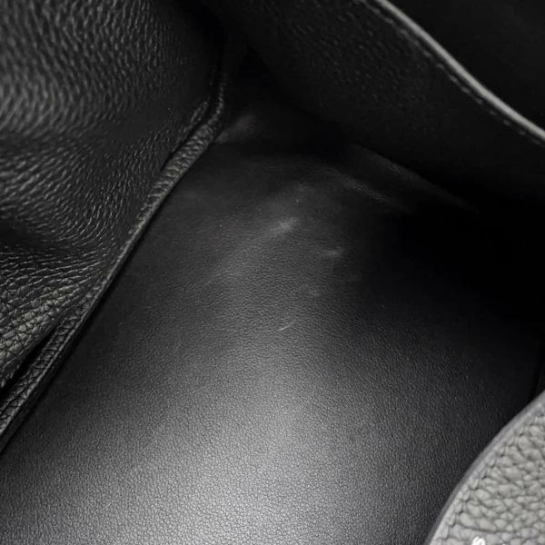 エルメス ハンドバッグ リンディ30 ブラック/シルバー金具 トリヨンクレマンス C刻印 2wayショルダー 黒