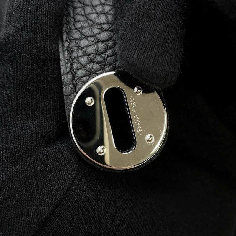 エルメス ハンドバッグ リンディ30 ブラック/シルバー金具 トリヨンクレマンス C刻印 2wayショルダー 黒