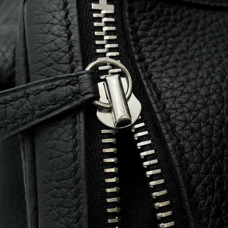 エルメス ハンドバッグ リンディ30 ブラック/シルバー金具 トリヨンクレマンス C刻印 2wayショルダー 黒