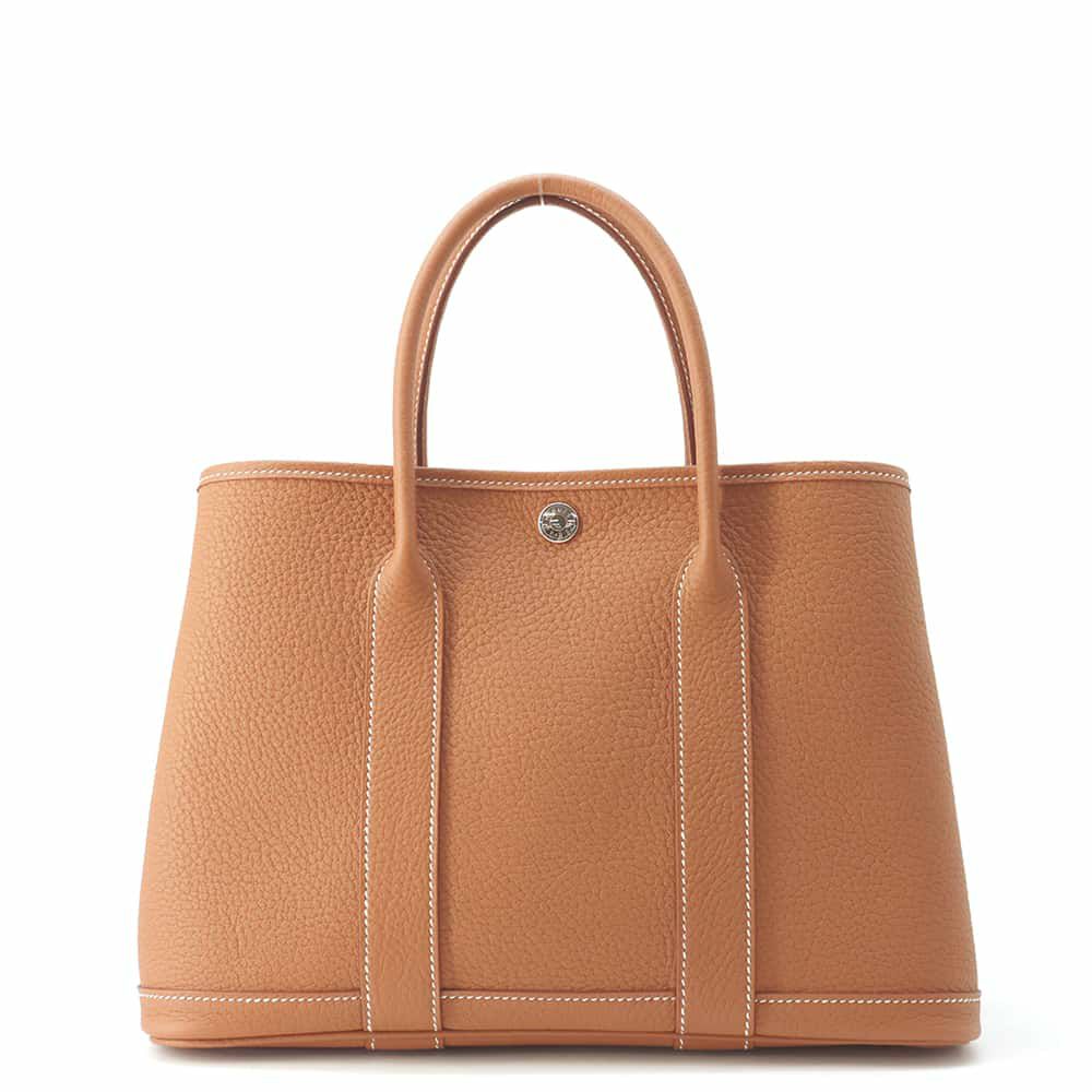 エルメス トートバッグ ガーデンパーティTPM ゴールド/シルバー金具 ネゴンダ W刻印