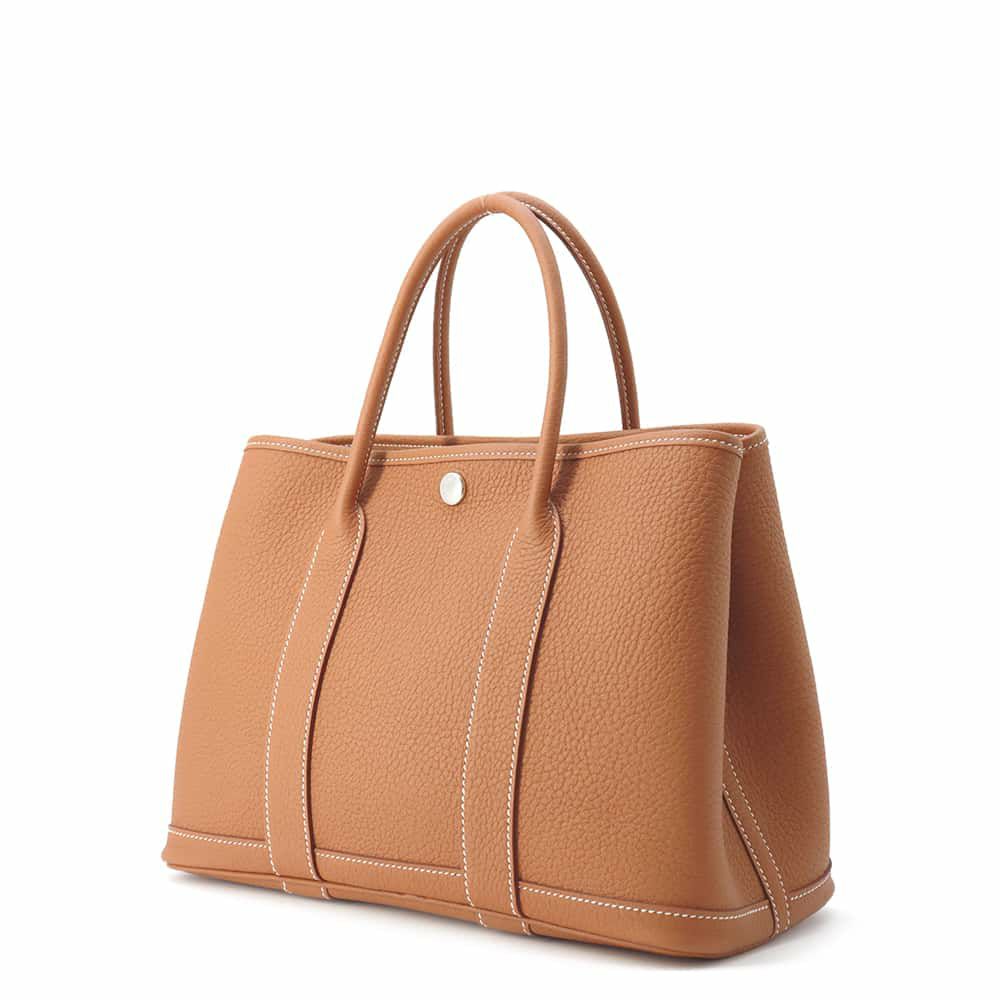 エルメス トートバッグ ガーデンパーティTPM ゴールド/シルバー金具 ネゴンダ W刻印