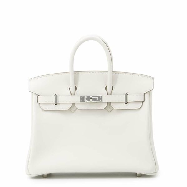エルメス バーキン25 グリスペール/シルバー金具 スイフト W刻印 HERMES Birkin ハンドバッグ