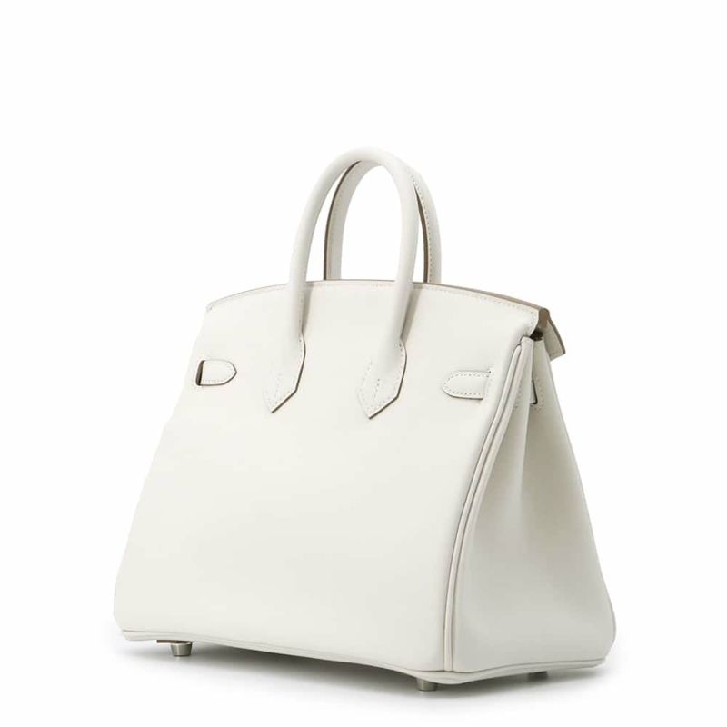 エルメス バーキン25 グリスペール/シルバー金具 スイフト W刻印 HERMES Birkin ハンドバッグ