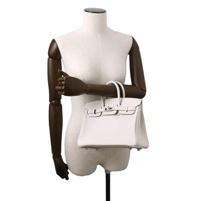 エルメス バーキン25 グリスペール/シルバー金具 スイフト W刻印 HERMES Birkin ハンドバッグ