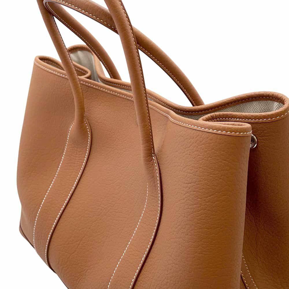 エルメス トートバッグ ガーデンパーティPM ゴールド/シルバー金具 ネゴンダ B刻印