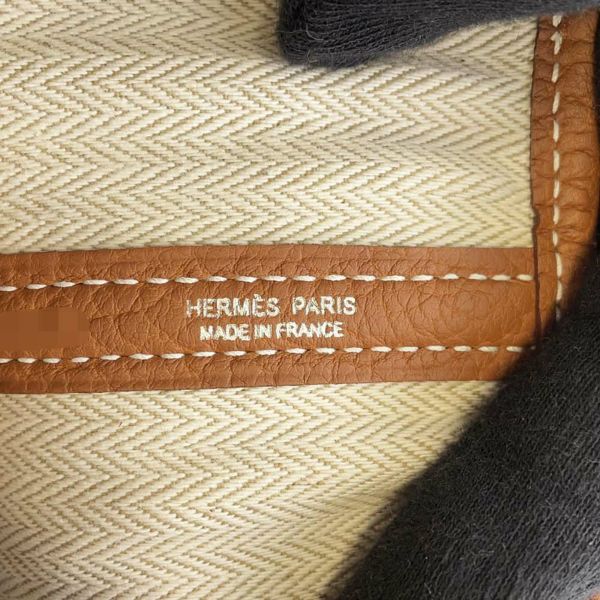 エルメス トートバッグ ガーデンパーティPM ゴールド/シルバー金具 ネゴンダ B刻印