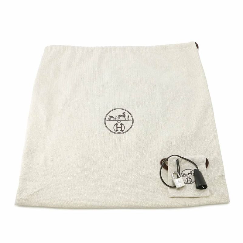 エルメス エールバッグジップPM ルトゥルネ レイユール・デキパージュ ブラック/エクリュ/シルバー金具 トワルアッシュ W刻印