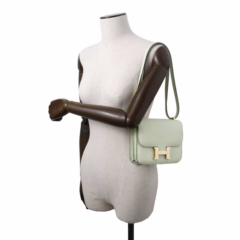 エルメス ミニ コンスタンス3 ミロワール ヴェールフィズ/シャンパンゴールド金具 エプソン B刻印