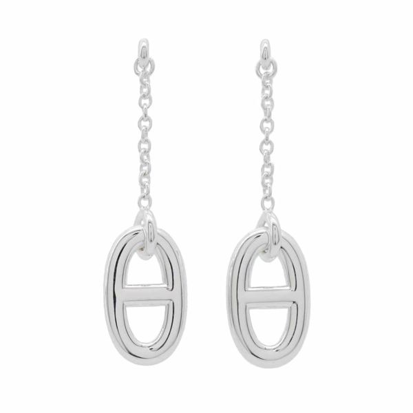 エルメス ピアス ファランドール シェーヌダンクルモチーフ SV925 シルバー Farandole HERMES ジュエリー