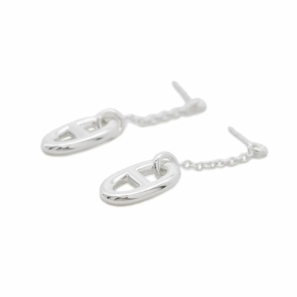 エルメス ピアス ファランドール シェーヌダンクルモチーフ SV925 シルバー Farandole HERMES ジュエリー