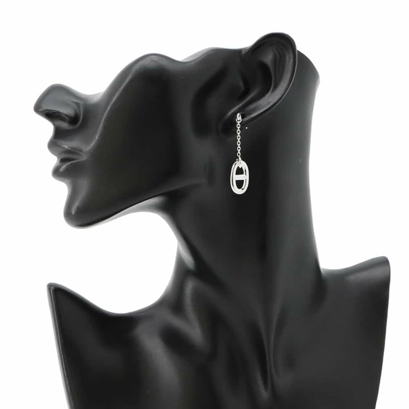 エルメス ピアス ファランドール シェーヌダンクルモチーフ SV925 シルバー Farandole HERMES ジュエリー