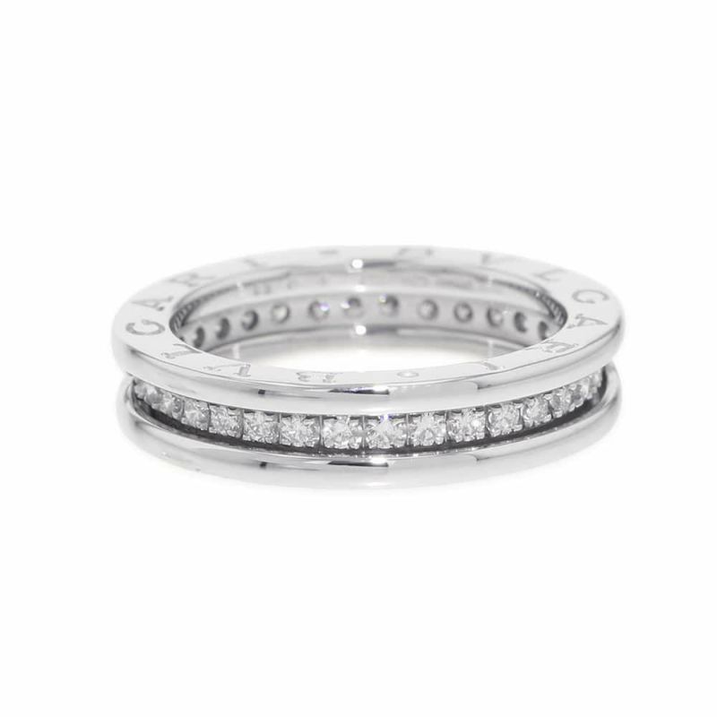 ブルガリ リング ビーゼロワン B-zero1 1バンド ダイヤモンド0.45ct K18WGホワイトゴールド リングサイズ53 329345 指輪 ジュエリー