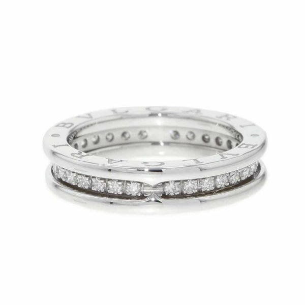 ブルガリ リング ビーゼロワン B-zero1 1バンド ダイヤモンド0.45ct K18WGホワイトゴールド リングサイズ53 329345 指輪 ジュエリー