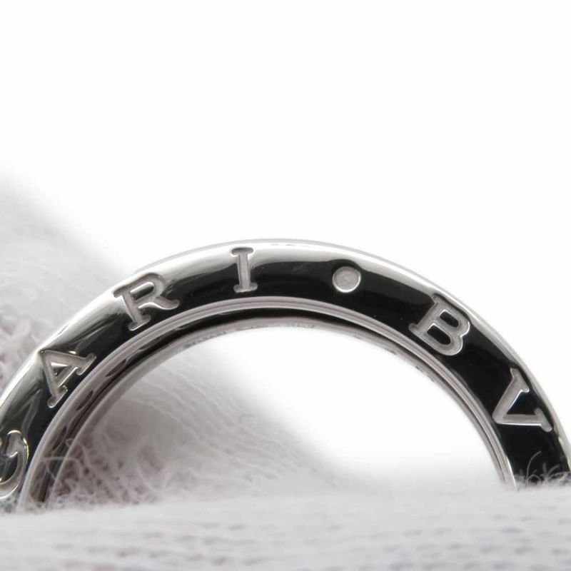 ブルガリ リング ビーゼロワン B-zero1 1バンド ダイヤモンド0.45ct K18WGホワイトゴールド リングサイズ53 329345 指輪 ジュエリー