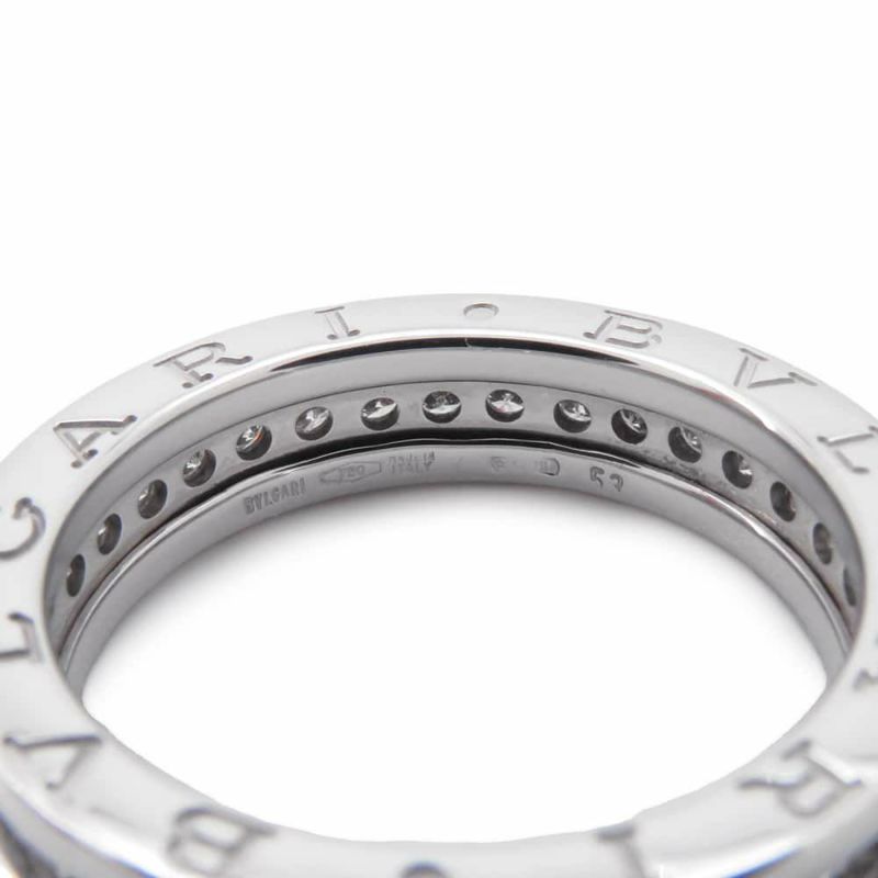 ブルガリ リング ビーゼロワン B-zero1 1バンド ダイヤモンド0.45ct K18WGホワイトゴールド リングサイズ53 329345 指輪 ジュエリー
