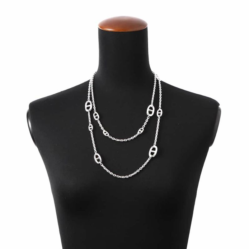 エルメス ネックレス シェーヌダンクル ファランドール 120 SV925シルバー HERMES ジュエリー