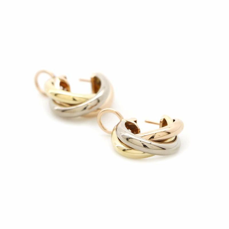 カルティエ ピアス トリニティ K18YG/K18PG/K18WG 80083231 Cartier イヤリング ジュエリー