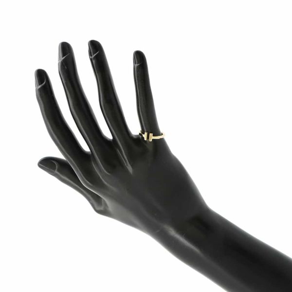 ティファニー リング Tワイヤー K18YGイエローゴールド サイズ約8号 60147340 Tiffany&Co. 指輪