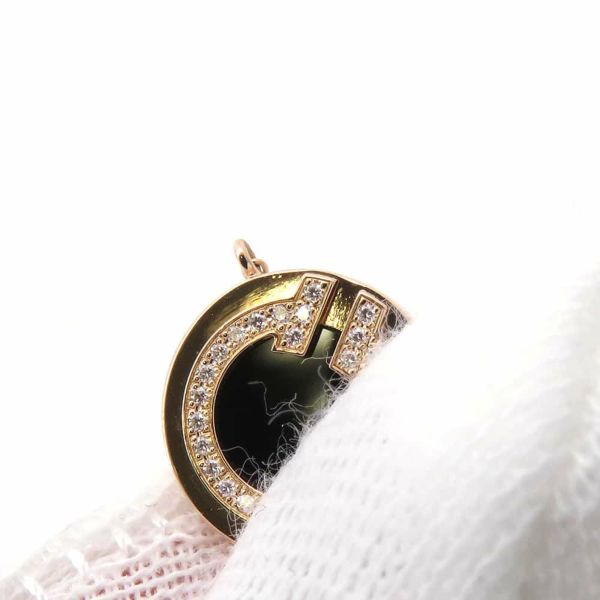 ティファニー ネックレス TWO サークル ダイヤモンド  0.03ct オニキス K18PGピンクゴールド 67520556 Tiffany&Co. ジュエリー