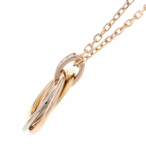 カルティエ ネックレス トリニティ ダイヤモンド5P 0.06ct K18PG/K18YG/K18WG B7058700 Cartier ペンダント