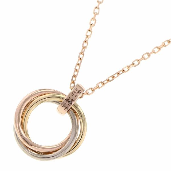 カルティエ ネックレス トリニティ ダイヤモンド5P 0.06ct K18PG/K18YG/K18WG B7058700 Cartier ペンダント