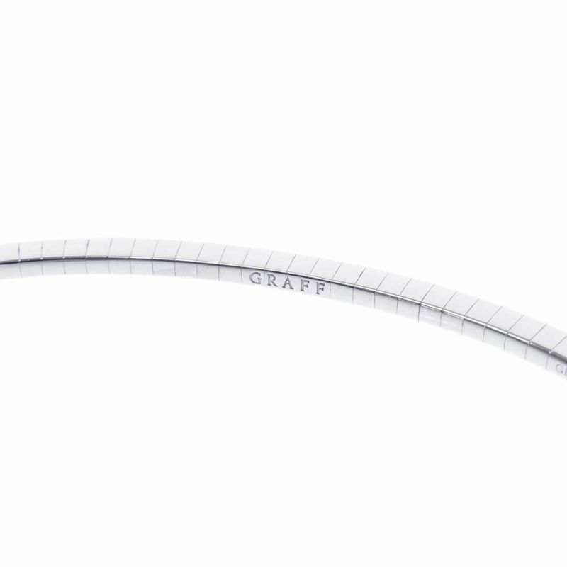 グラフ ブレスレット ダブル バタフライ シルエット ダイヤモンド 1.15ct K18WG バングル RGB499