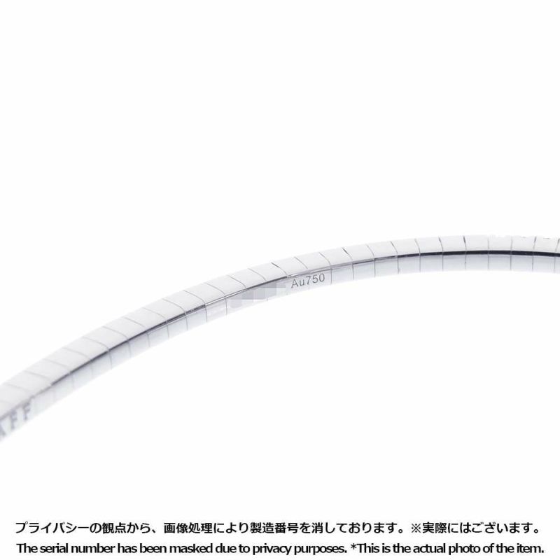 グラフ ブレスレット ダブル バタフライ シルエット ダイヤモンド 1.15ct K18WG バングル RGB499