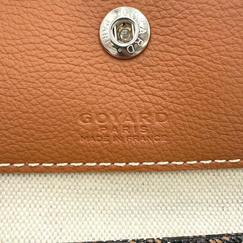 ゴヤール トートバッグ サンルイPM PVC/レザー STLOUIPMLTY01CL03P GOYARD ポーチ付き 黒