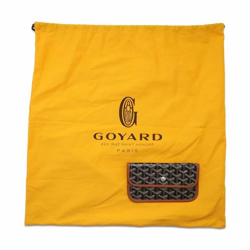 ゴヤール トートバッグ サンルイPM PVC/レザー STLOUIPMLTY01CL03P GOYARD ポーチ付き 黒