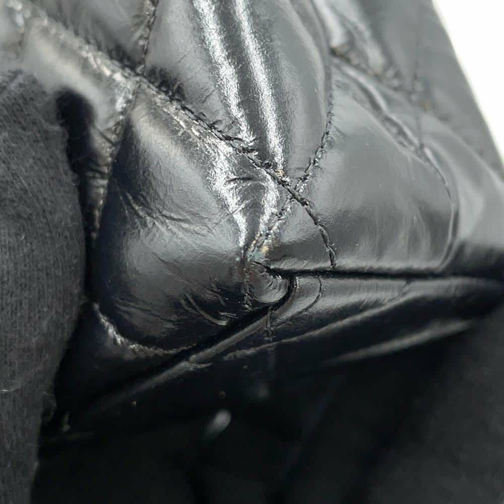 シャネル ハンドバッグ マトラッセ ココマーク ミニショッピングバッグ シャイニーカーフレザー AS4416 2wayチェーンショルダー 黒