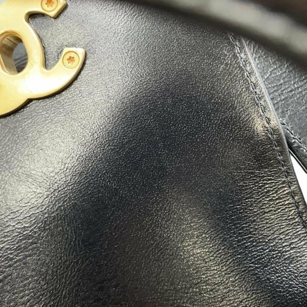 シャネル ハンドバッグ マトラッセ ココマーク ミニショッピングバッグ シャイニーカーフレザー AS4416 2wayチェーンショルダー 黒