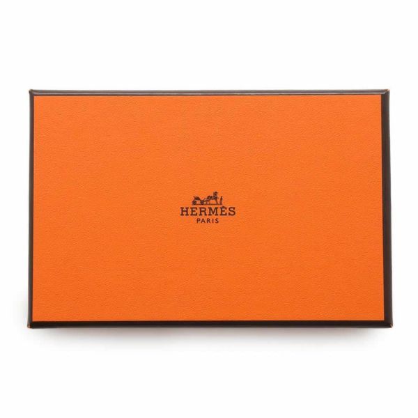 エルメス カードケース カルヴィ ブラック エプソン W刻印 HERMES 名刺入れ 黒