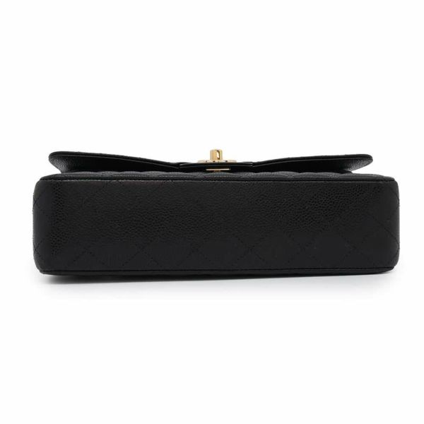 シャネル チェーンショルダーバッグ マトラッセ25 ココマーク キャビアスキン ダブルチェーン A01112 CHANEL 黒