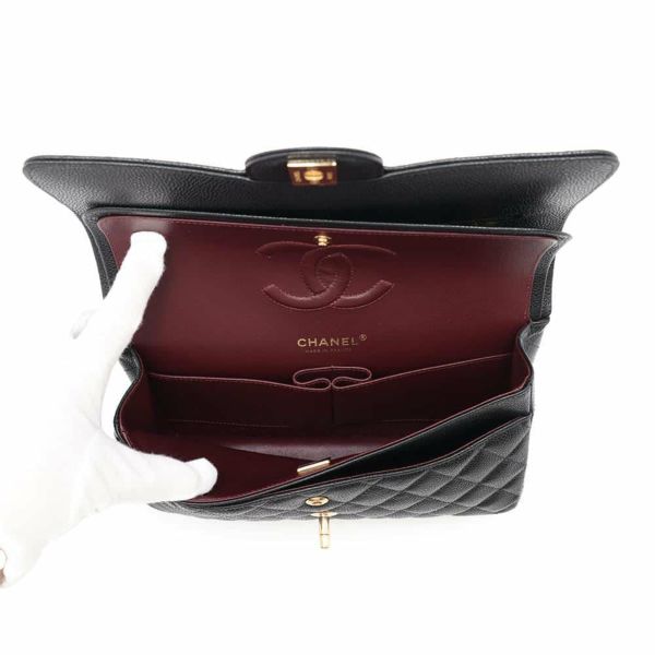 シャネル チェーンショルダーバッグ マトラッセ25 ココマーク キャビアスキン ダブルチェーン A01112 CHANEL 黒