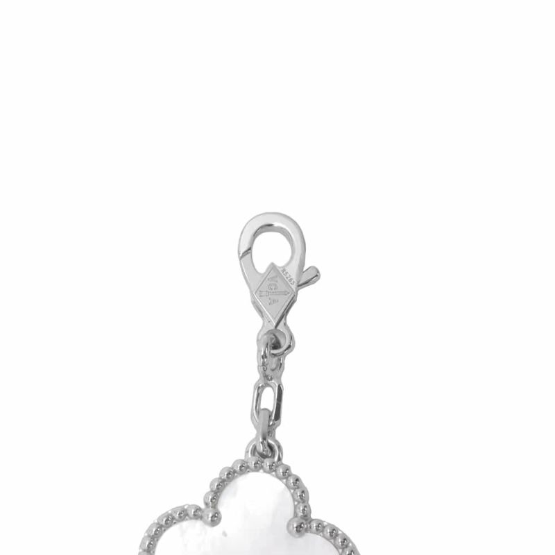 ヴァンクリーフ＆アーペル ブレスレット ヴィンテージ アルハンブラ 5モチーフ マザーオブパール K18WGホワイトゴールド VCARF48400