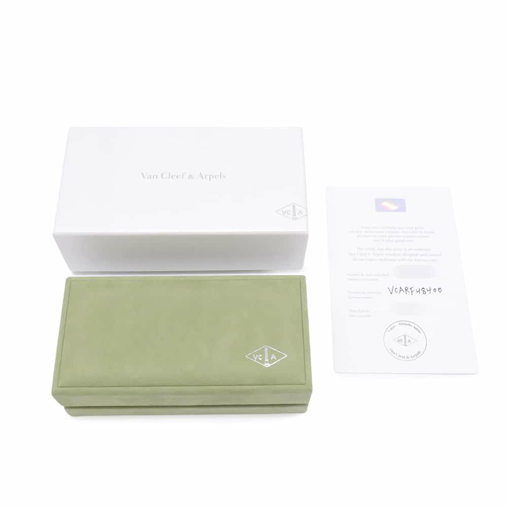 ヴァンクリーフ＆アーペル ブレスレット ヴィンテージ アルハンブラ 5モチーフ マザーオブパール K18WGホワイトゴールド VCARF48400