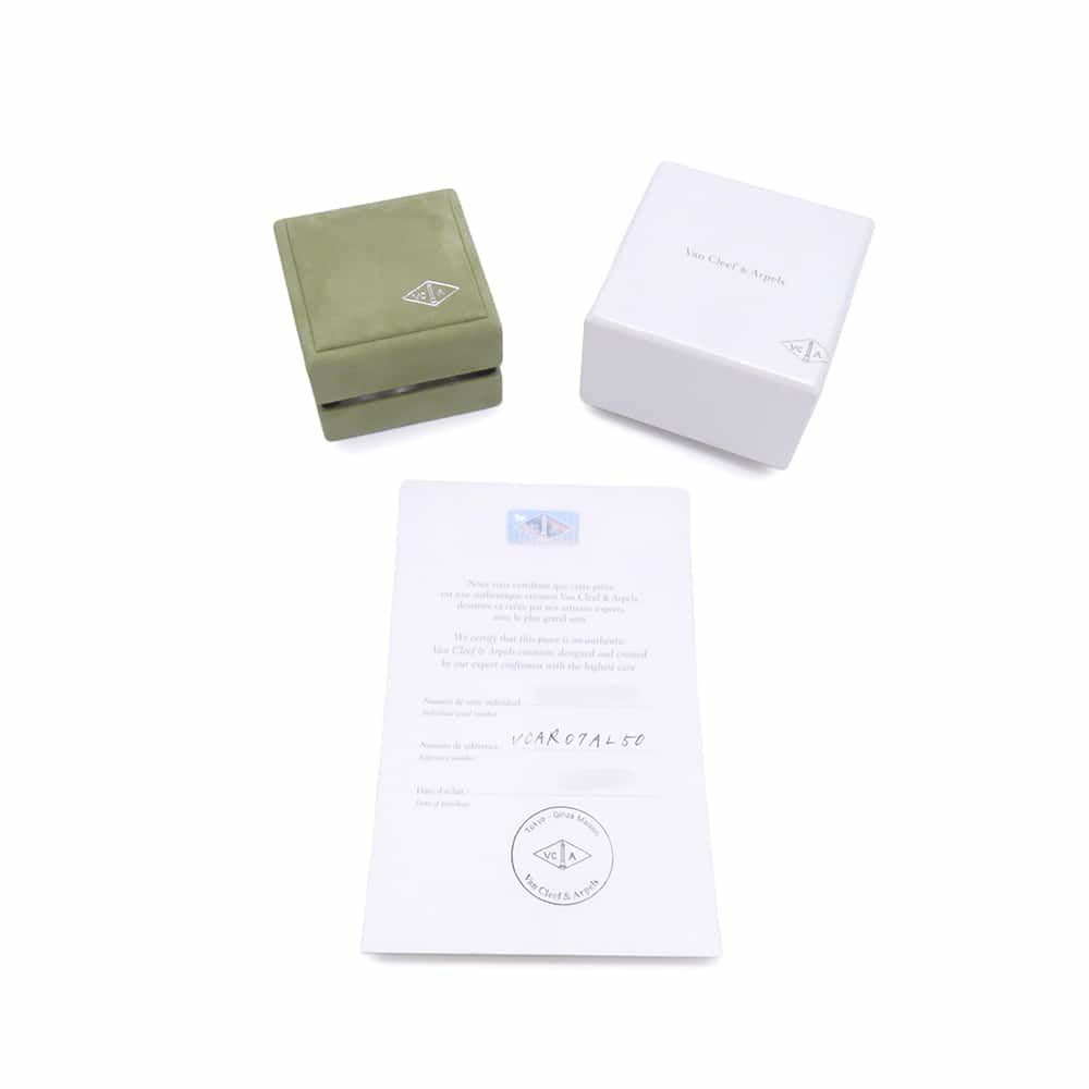 ヴァンクリーフ&アーペル リング ドゥ パピヨン アントレ レ ドア リング ダイヤ 36P 0.99ct マザーオブパール K18PG サイズ50 指輪