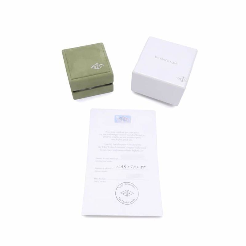 ヴァンクリーフ&アーペル リング ドゥ パピヨン アントレ レ ドア リング ダイヤ 36P 0.99ct マザーオブパール K18PG サイズ50 指輪