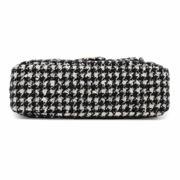 シャネル チェーンショルダーバッグ マトラッセ ココマーク ホーボーバッグ ツイード AS4322 CHANEL 2way 黒 白