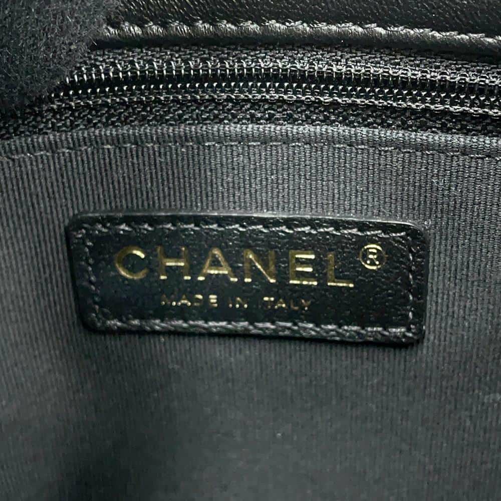 シャネル チェーンショルダーバッグ マトラッセ ココマーク ホーボーバッグ ツイード AS4322 CHANEL 2way 黒 白