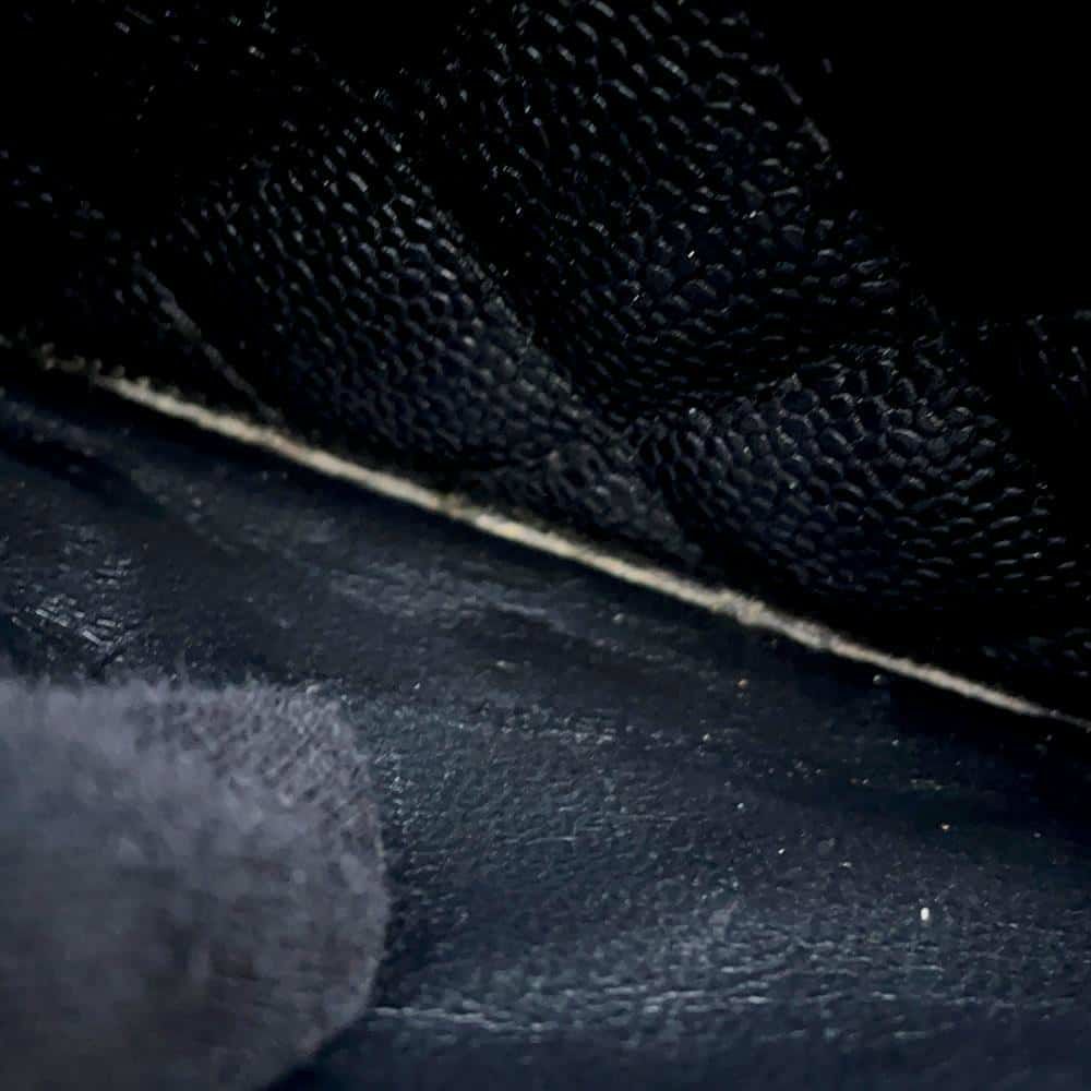 シャネル ショルダーバッグ ココマーク マトラッセ キャビアスキン A22476 CHANEL ワンショルダー セミショルダー 黒