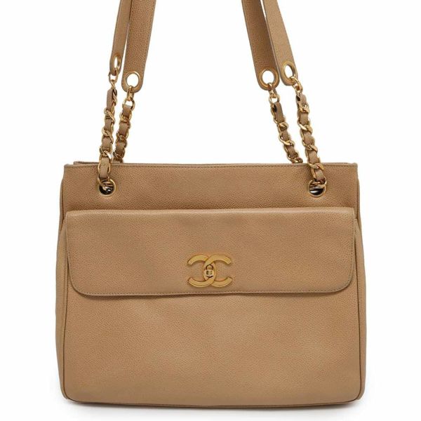 シャネル チェーントートバッグ ココマーク キャビアスキン A04565 CHANEL バッグ ショルダー