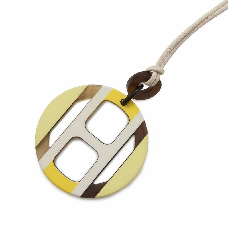 エルメス ネックレス Hエキップ Equipe バッファローホーン HERMES アクセサリー