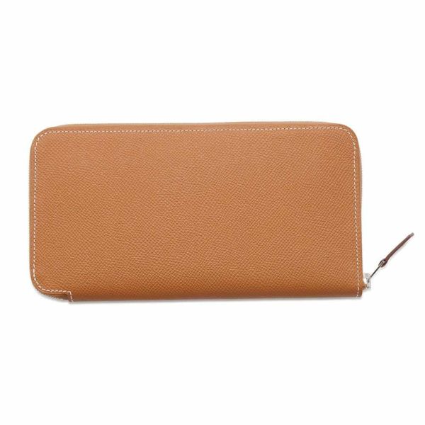 エルメス 長財布 アザップロング シルクイン ゴールド/シルバー金具 エプソン W刻印 財布